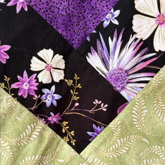 HOMEMADE | Quilted Patchwork Floral Open Jacket - Picture 12 of 16